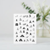 Vele Doopvonten. Uw Brief. Het Briefkaart van het (Staand voorkant)