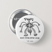Vele Dragon Sucker Ronde Button 5,7 Cm (Voorkant /achterkant)