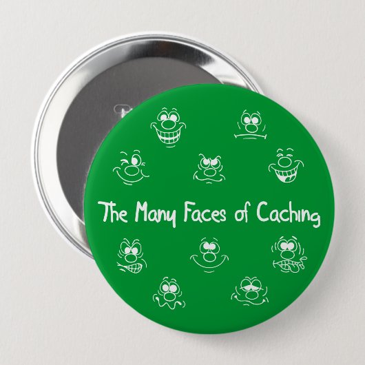 Vele gezichten van Caching Button (Voorkant /achterkant)