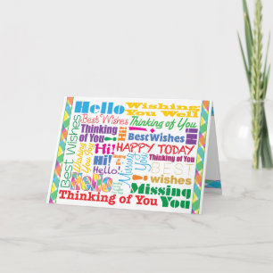 Vele het Geven Gedachten - Wenskaart Kaart