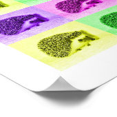 Vele Hues van egel Poster (Hoek)