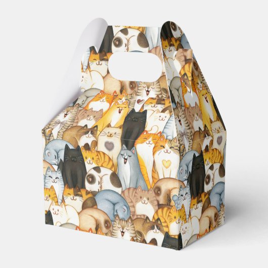 Vele kattenkatten houden van kattenkatten bedankdoosjes (Voorkant Zijde)