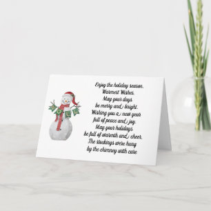 VELE MANIEREN OM EEN PRETTIG KERSTFEest TE WENSEN Kaart