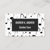 Vele Musical Notes Pattern Visitekaartje (Voorkant)