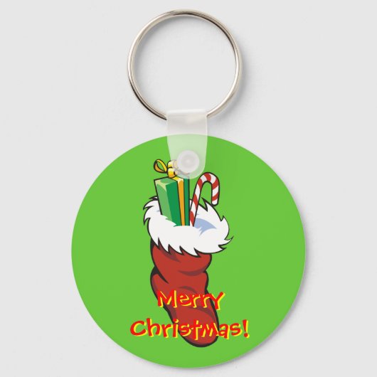 Vele Santa Stocking Sleutelhanger (Voorkant)