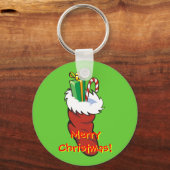 Vele Santa Stocking Sleutelhanger (Voorkant)