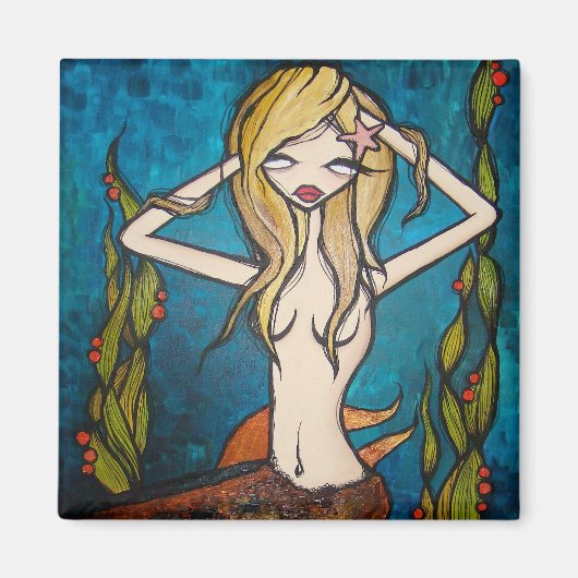 Vele wateren vierkante magneet (Voorkant)