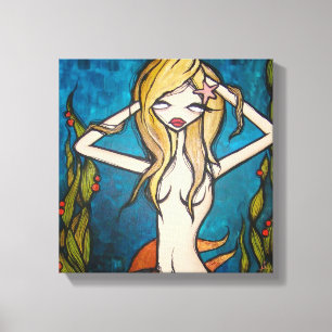 "Vele Waters" Gewatteerd Canvas, 12"x12" Canvas Afdruk