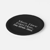 Velen hebben hier Borden gegeten (weinigen zijn ov Papieren Bordje (Gekanteld)