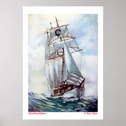 Velero/Veleiro/Sailboot Poster (Voorkant)