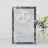 Velerooruil Briefpapier (Staand voorkant)