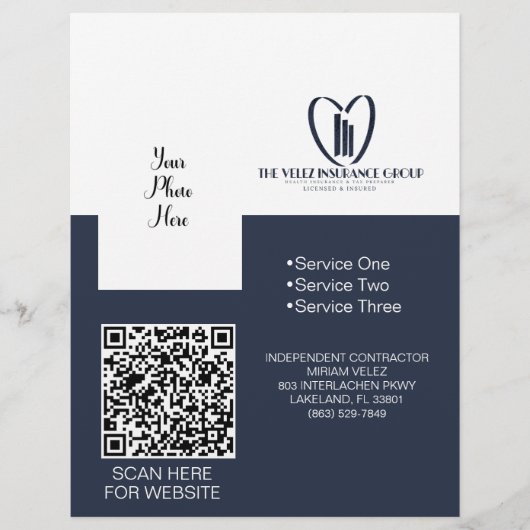 Velez Insurance Group Flyer (Voorkant)