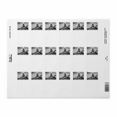 Velgen Lug Nut Drumstick Tom foto Etiket (Full Sheet)