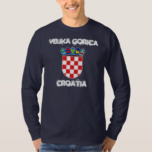 Velika Gorica, Kroatië met wapenschild T-shirt