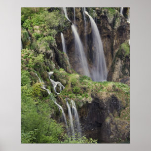 Veliki Slap (Waterval) Nationaal Park Plitvicemere Poster