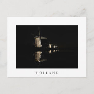 Véliplantules lumineuses en Hollande carte postale