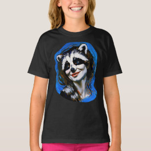 "Velka Teyani" fluisterende wasbeer Trickster T-shirt