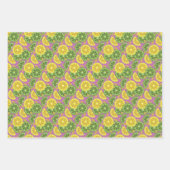  vellen van het citruspatroon-inpakpapier (Voorkant)