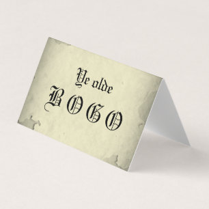 Vellum BOGO Loyalty Folkkaart Visitekaartjes
