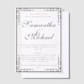 Vellum Classic Kerkbruiloft Uitnodigingen (Offset)