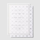 Vellum Elegant Black Classic Script Wedding Vellum Uitnodigingen (Offset (Uitnodiging))
