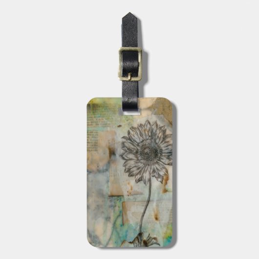 Vellum Floral I Bagagelabel (Voorkant verticaal)