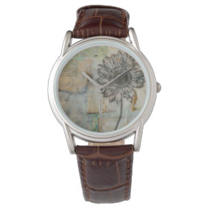 Vellum Floral I Horloge