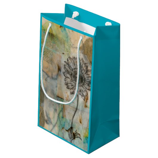 Vellum Floral I Klein Cadeauzakje (Achterkant Gekanteld)