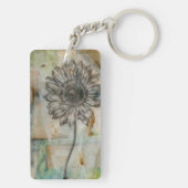 Vellum Floral I Sleutelhanger (achterkant)