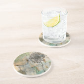 Vellum Floral I Zandsteen Onderzetter (Zijkant)