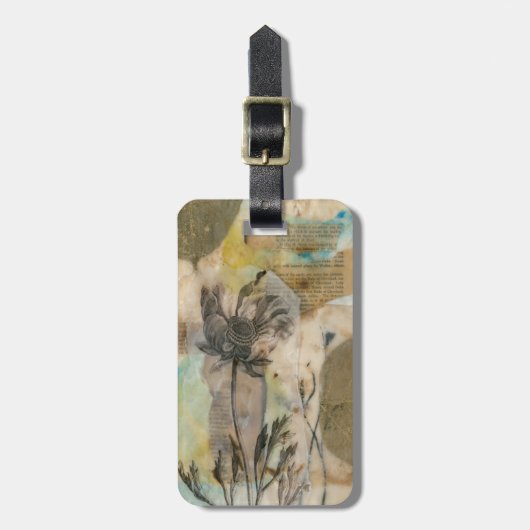 Vellum Floral II Bagagelabel (Voorkant verticaal)