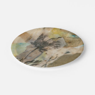 Vellum Floral II Papieren Bordje