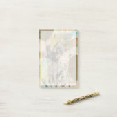 Vellum Floral II Post-it® Notes (Op bureau)