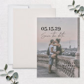 Vellum look Hand Lettered Typografie Foto Save The Date