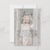 Vellum Overlay Photo Love & Merci Fête des mariées (Devant)