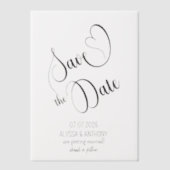 Vellum overlay voor Save the Date Vellum Uitnodigingen (Voorkant)