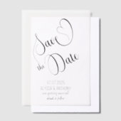 Vellum overlay voor Save the Date Vellum Uitnodigingen (Offset)