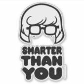 Velma "slimmer dan jij" Grafisch Sticker (Voorkant)