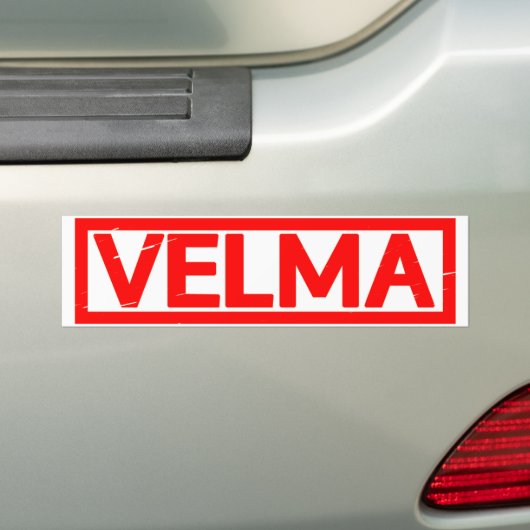 Velma Stamp Bumpersticker (Op auto)
