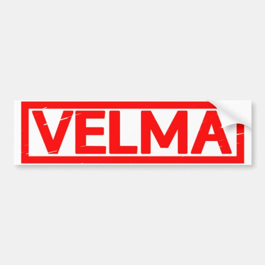 Velma Stamp Bumpersticker (Voorkant)