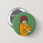 Velma Thinking Ronde Button 5,7 Cm (Voorkant /achterkant)