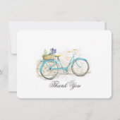 Vélo Aquarelle avec Merci Panier (Dos)