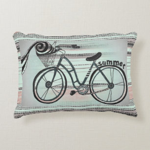 "Vélo au coussin d'accent de plage "