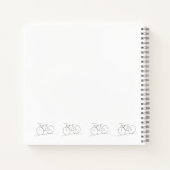 Vélo avec deux sièges carnet (Dos)