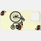 Vélo avec Fleurs coque iphone - Choisir la couleur (Verso (horizontal))