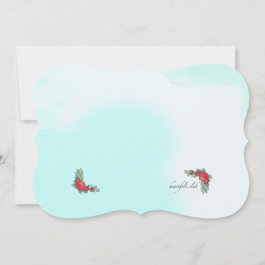 Vélo Avec Invitation Fleurs (Dos)