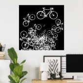 vélo blanc décoration cool (Bureau à domicile)