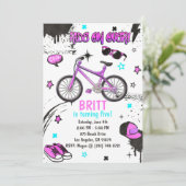 Vélo BMX Violet Invitation (Debout devant)