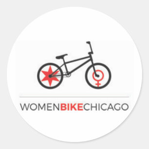 Vélo Chicago - autocollants de femmes de