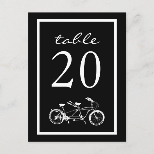 Vélo Conçu Pour Deux Numéros De Table (Noir) (Devant)